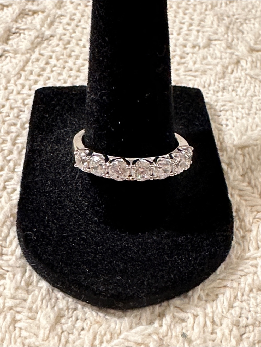 Cubic Zirconium Statement Ring, Sterling Silver